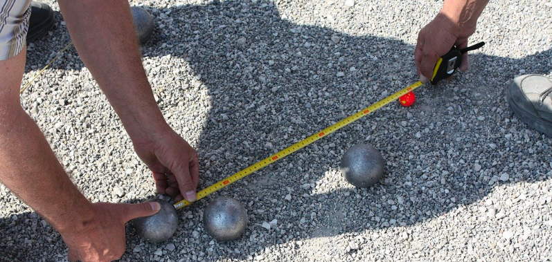 mètre à ruban pétanque